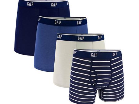 Gap Calzoncillos tipo bóxer ultrasuaves para hombre, paquete de 4 Sale