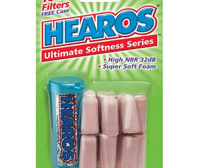 Hearos Ear Plugs Ultimate Softness Series, High 32 NRR, 8 Pair + Free Case For Cheap