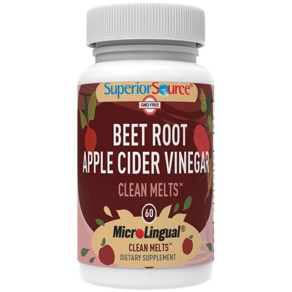 Beet Root & Apple Cider Vinegar Clean Melts, 60 MicroLingual Tablets, Superior Source Supply