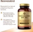 Solgar Resveratrol 500 mg, 30 cápsulas vegetales - protección antioxidante, sin gluten, sin lácteos Sale