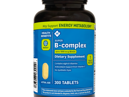 Super B-complex con Biotin 300 tabletas Member s Mark Discount