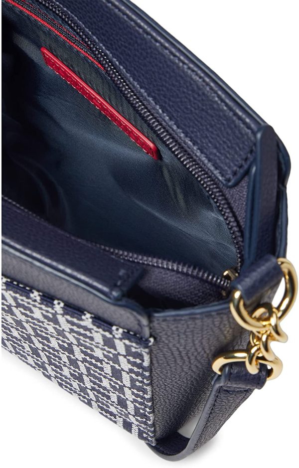 Tommy Hilfiger Antonella II Crossbody Square Monogram Jacquard Hot on Sale