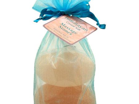 Himalayan Crystal Salt Massage Stones, 1 Pair, Aloha Bay Cheap