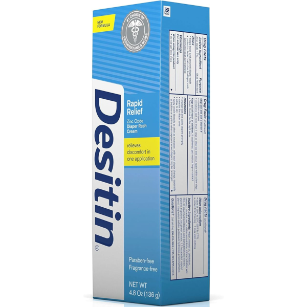 Desitin Daily Defense - Crema antidermatitis para pañales con óxido de zinc para tratar, aliviar y prevenir la dermatitis del pañal, hipoalergénica, sin colorantes, ftalatos ni parabenos, 4.8 onzas Sale