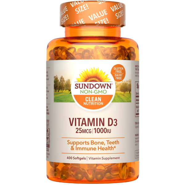 VITAMINA D3 - SUNDOWN NATURALS 1000IU - SOFTGELS Cheap