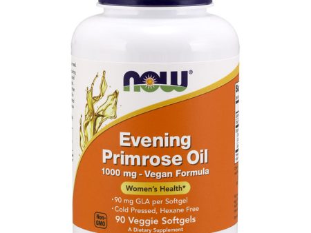 Evening Primrose Oil 1000 mg Vegan Formula, 90 Veggie Softgels, NOW Foods on Sale