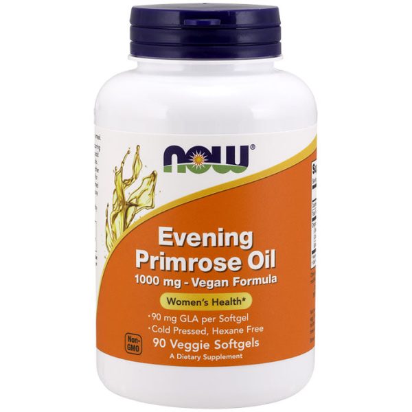 Evening Primrose Oil 1000 mg Vegan Formula, 90 Veggie Softgels, NOW Foods on Sale