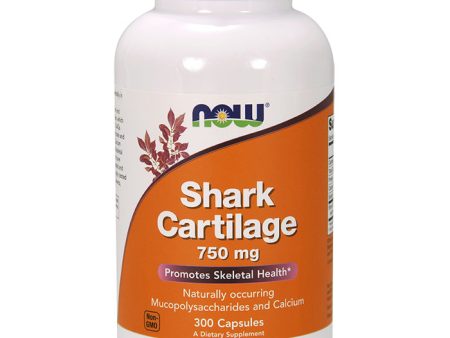 Shark Cartilage 750mg Freeze Dried, Value Size, 300 Capsules, NOW Foods Online