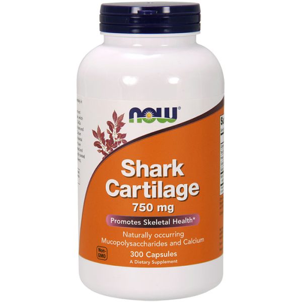 Shark Cartilage 750mg Freeze Dried, Value Size, 300 Capsules, NOW Foods Online