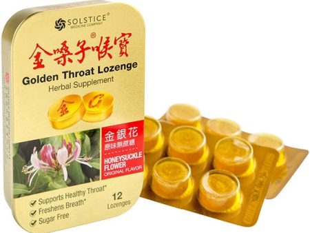 Golden Throat Lozenge, Sugar Free, Honeysuckle Flower Original Flavor, 12 Lozenges Hot on Sale