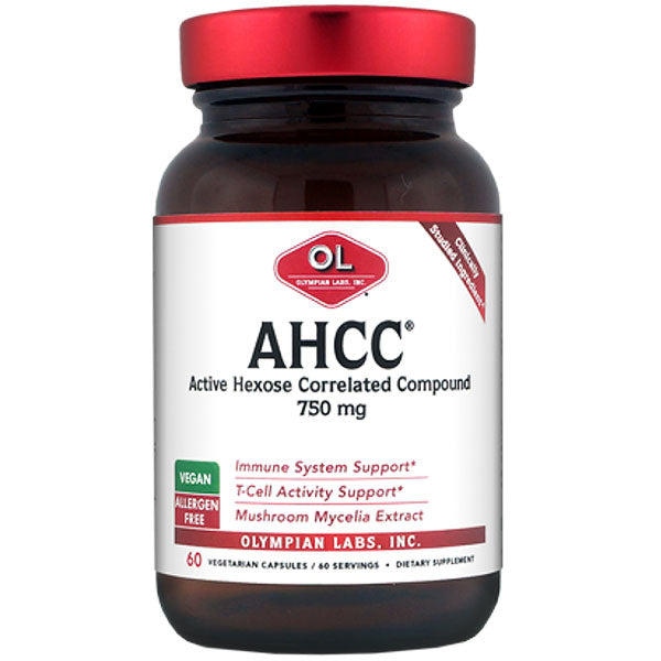 AHCC 750mg, 60 Capsules, Olympian Labs Online Sale