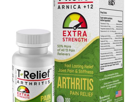 T-Relief Arthritis Pain Relief Tablets, 100 Tablets, MediNatura Discount