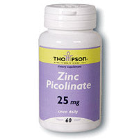 Zinc Picolinate 25mg 60 tabs, Thompson Nutritional Products Supply