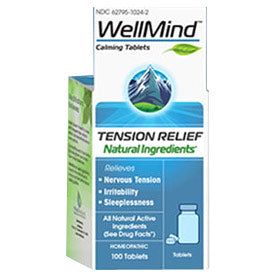 WellMind Calming Tablets, Tension Relief, 100 Tablets, MediNatura Online