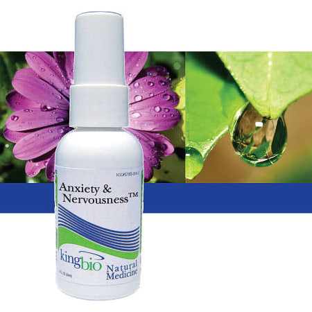 Anxiety & Nervousness, 2 oz, King Bio Homeopathic (KingBio) Supply