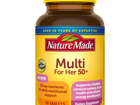 Nature Made Multivitamínico para mujer mayores de 50 de edad   ,   90  Tabletas Hot on Sale