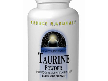 L-Taurine Powder 100gm 3.53 oz from Source Naturals Hot on Sale