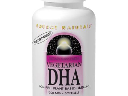 Vegetarian DHA 200 mg, 60 Softgels, Source Naturals Fashion