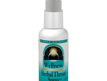 Wellness Herbal Throat Spray, 1 oz, Source Naturals Supply