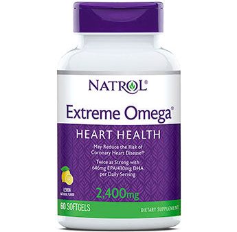 Extreme Omega Fish Oil 60 Softgels, Natrol For Sale