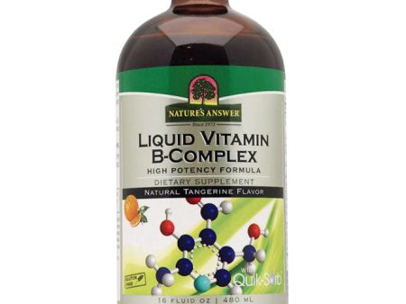 Liquid Vitamin-B Complex , High Potency Formula, 16 oz, Nature s Answer Supply