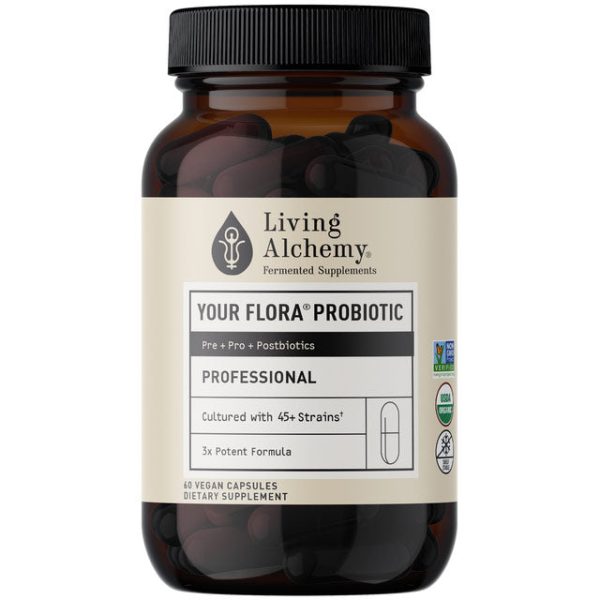 Your Flora Probiotic Professional: Complete Gut Rebalancing, 60 Vegan Capsules, Living Alchemy For Cheap