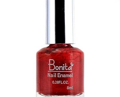 Bonita Petite Nail Enamel - Pearls N Red, Mini Nail Polish, 0.28 oz (8 ml), Bonita Cosmetics Online Sale