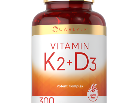 K2 + D3  Carlyle 300 Cápsulas 200mcg K2 y MK7 y 250mcg D3 . Online Hot Sale