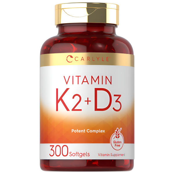 K2 + D3  Carlyle 300 Cápsulas 200mcg K2 y MK7 y 250mcg D3 . Online Hot Sale