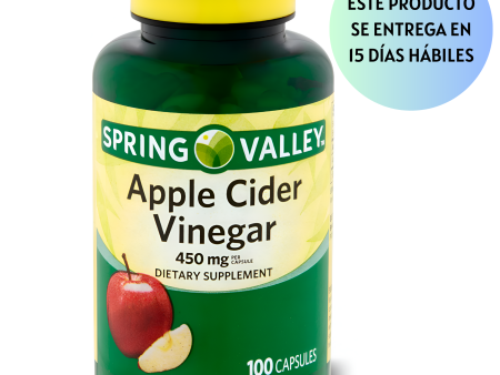 Apple Cider Vinegar  450mg , 100 capsulas- Spring Valley Online Sale