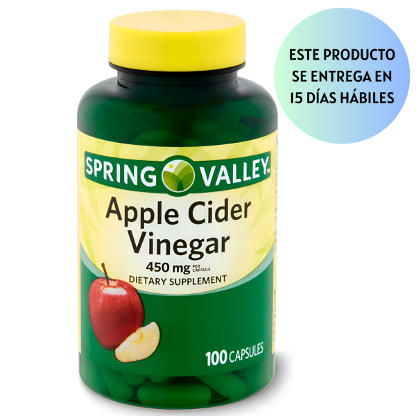 Apple Cider Vinegar  450mg , 100 capsulas- Spring Valley Online Sale