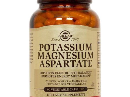 Potassium Magnesium Aspartate, 90 Vegetable Capsules, Solgar Online now