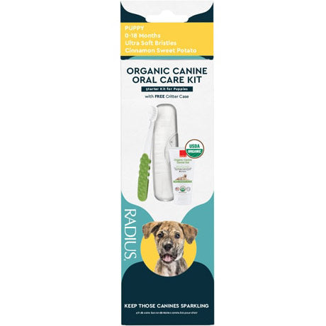 Organic Canine Oral Care Kit for Puppy Dog, 1 Kit, Radius Discount