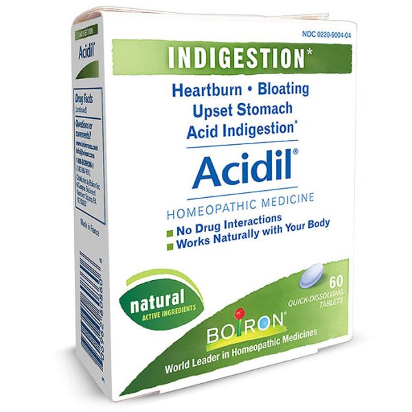 Acidil Heartburn Relief 60 tabs from Boiron Discount