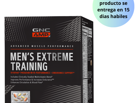 GNC AMP Men s Extreme Training - Programa Vitapak® de entrenamiento extremo para hombres - 30 Vitapaks (30 porciones) Fashion