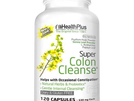 Super Colon Cleanse (Colon Cleansing), 120 Capsules, Health Plus Inc. For Discount