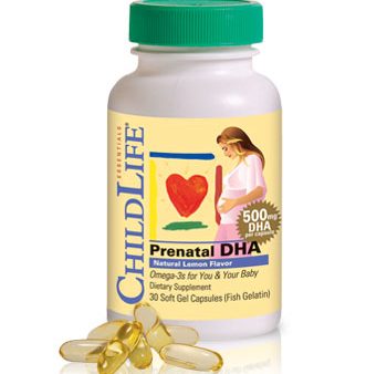 ChildLife Prenatal DHA 500 mg, Natural Lemon, 30 Softgels Cheap