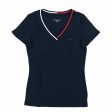 Camiseta Tommy Hilfiger de manga corta, cuello en V para mujer Supply