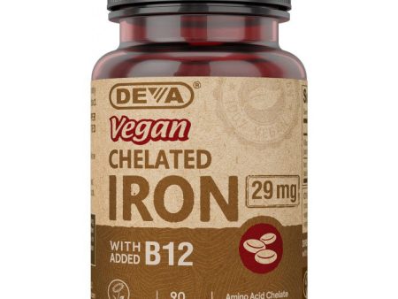 Vegan Chelated Iron, 90 Tablets, Deva Nutrition Online Hot Sale