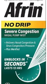 Afrin Alivio nasal en Spray para la congestión severa - sin goteo, 20ml. Online