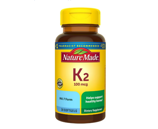 Vitamina K2 100 mcg 30 capsulas - Nature Made Fashion