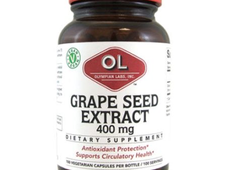 Grape Seed Extract 400 mg, 100 Veggie Capsules, Olympian Labs Online Hot Sale