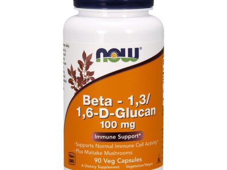 Beta 1,3 1,6- D -Glucan 100 mg, Beta-Glucan, 90 Vcaps, NOW Foods Online now