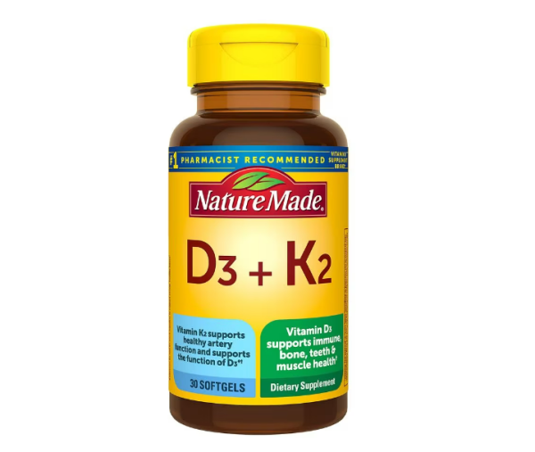 Vitamina D3 + K2 30 capsulas - Nature Made Online now