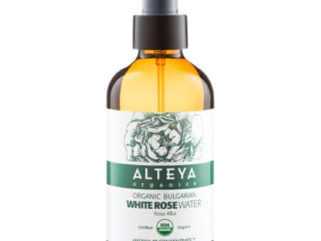 Organic Bulgarian White Rose Water Glass Spray, 4 oz, Alteya Organics Hot on Sale