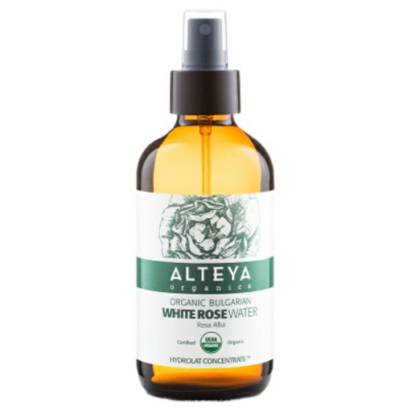 Organic Bulgarian White Rose Water Glass Spray, 4 oz, Alteya Organics Hot on Sale