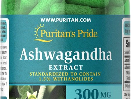 Puritan  s Pride Ashwagandha 300 MG-50 Cápsulas For Discount