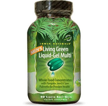 Men s Living Green Liquid-Gel Multi, 120 Liquid Soft-Gels, Irwin Naturals Discount