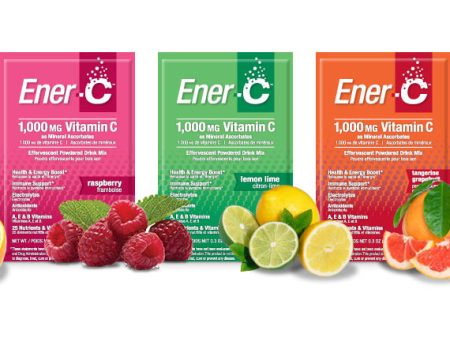 Ener-C Variety Pack, Delicious Fruit Flavors, 30 Packets, All Natural Drink Mix Supply