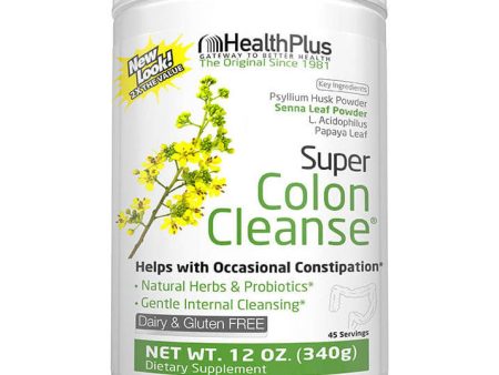 Super Colon Cleanse Powder (Colon Cleansing), 12 oz, Health Plus Inc. Cheap